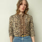 1960s Cheetah Faux Fur Cropped Jacket | Size XS-S