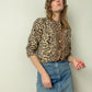 1960s Cheetah Faux Fur Cropped Jacket | Size XS-S