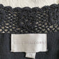 Black Knit Tank with Beaded Crochet Straps | Size M-L