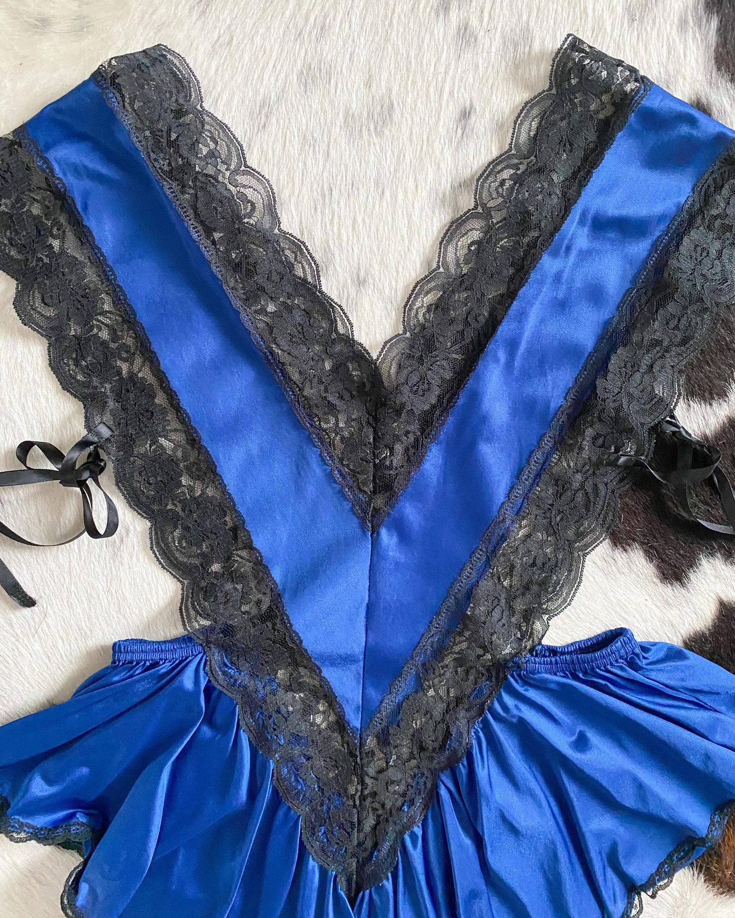 Stunning Navy & Black Lace Teddy | Size M/L