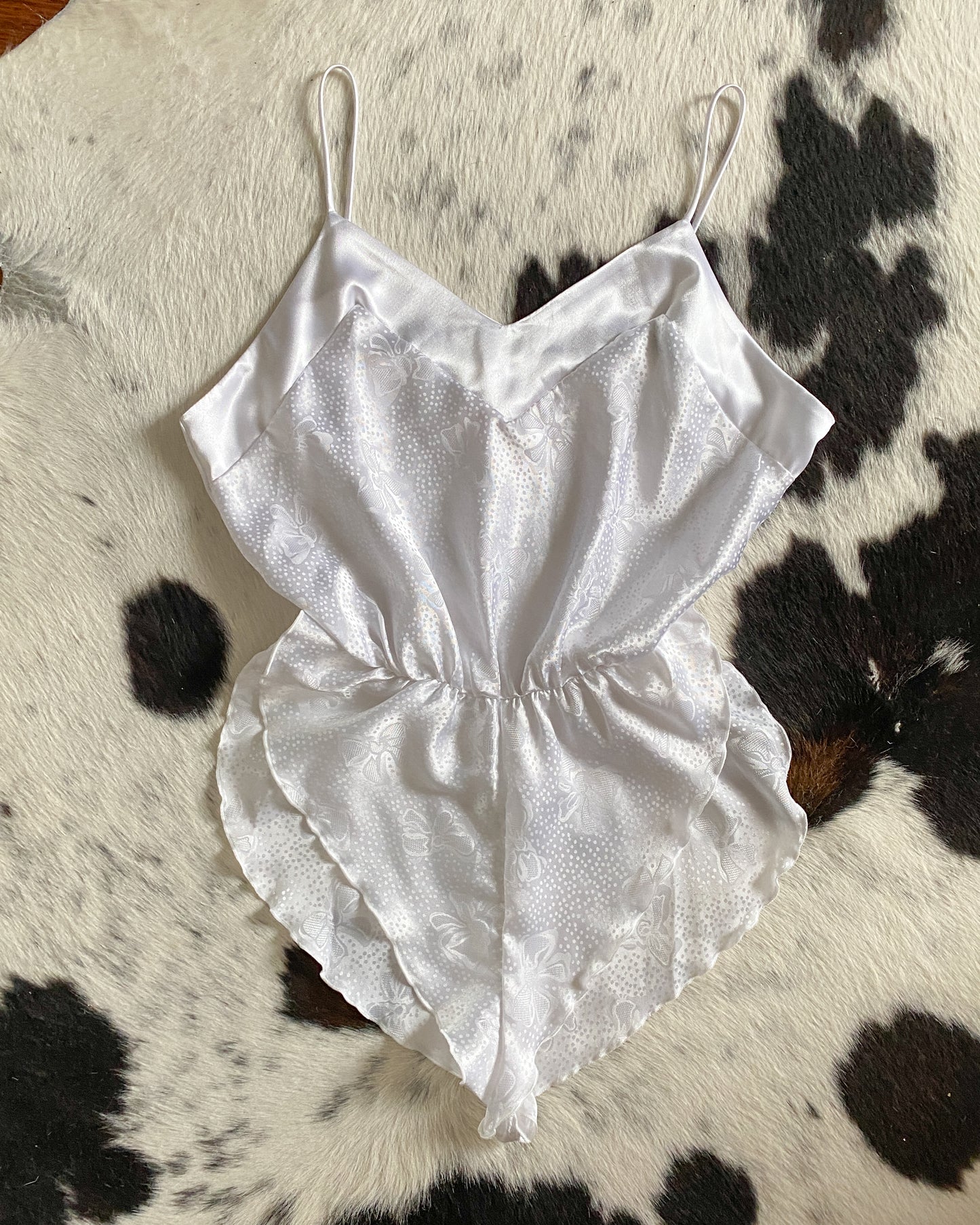 Vintage 'Jessica' White Teddy | Size M