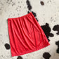 Vintage Red Slip Skirt | 30-32" Waist