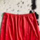 Vintage Red Slip Skirt | 30-32" Waist