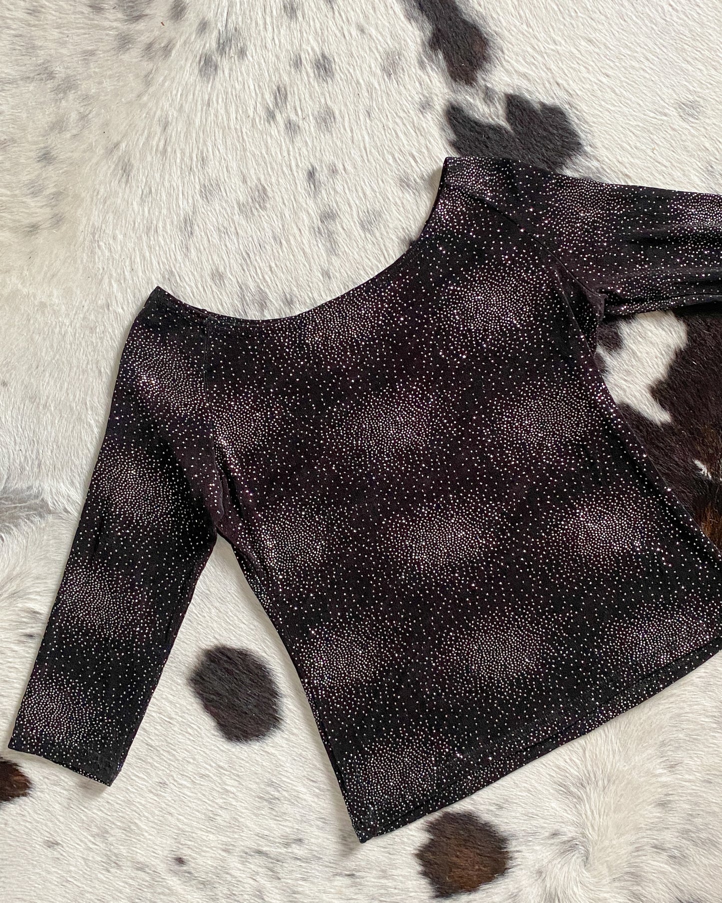 2000s Glittery Top | Size L