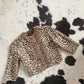 1960s Cheetah Faux Fur Cropped Jacket | Size XS-S