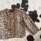 1960s Cheetah Faux Fur Cropped Jacket | Size XS-S