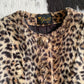 1960s Cheetah Faux Fur Cropped Jacket | Size XS-S