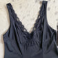 Black Slip Dress, Made in Italy | Size L