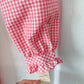 Vintage Pink Gingham Longsleeve Dress *DEADSTOCK | Size S