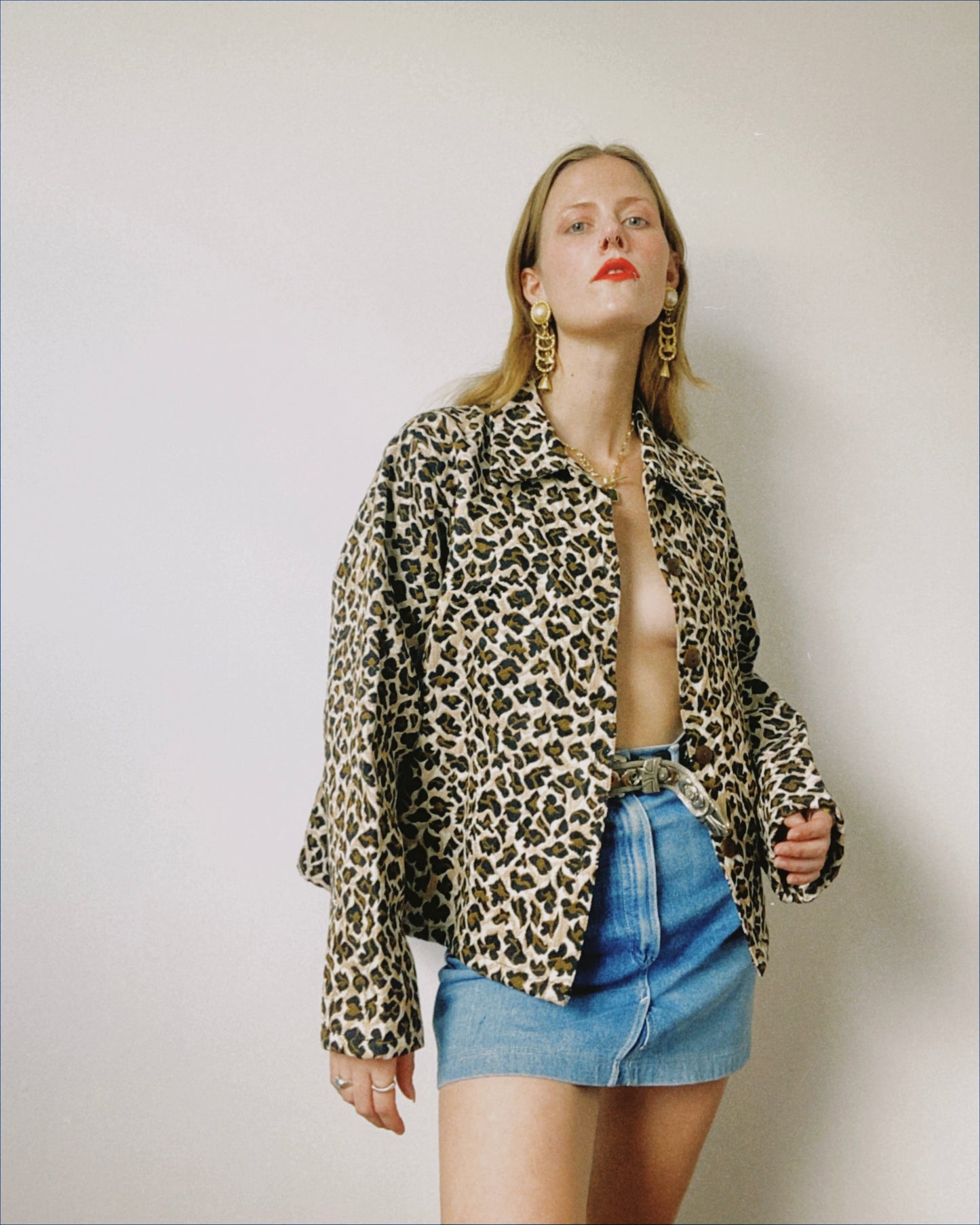 Cheetah Print Tapestry Jacket | Size M-XL