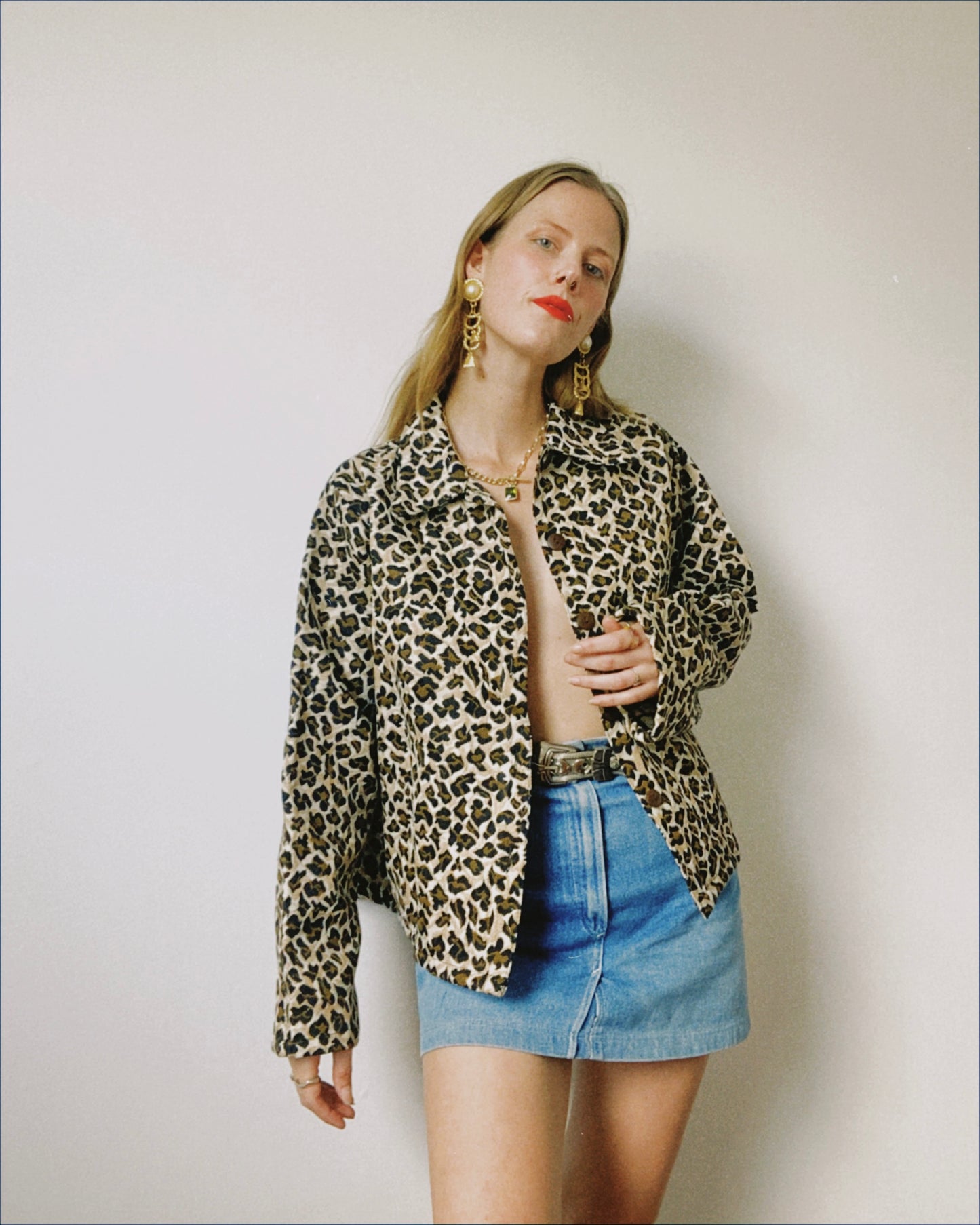 Cheetah Print Tapestry Jacket | Size M-XL