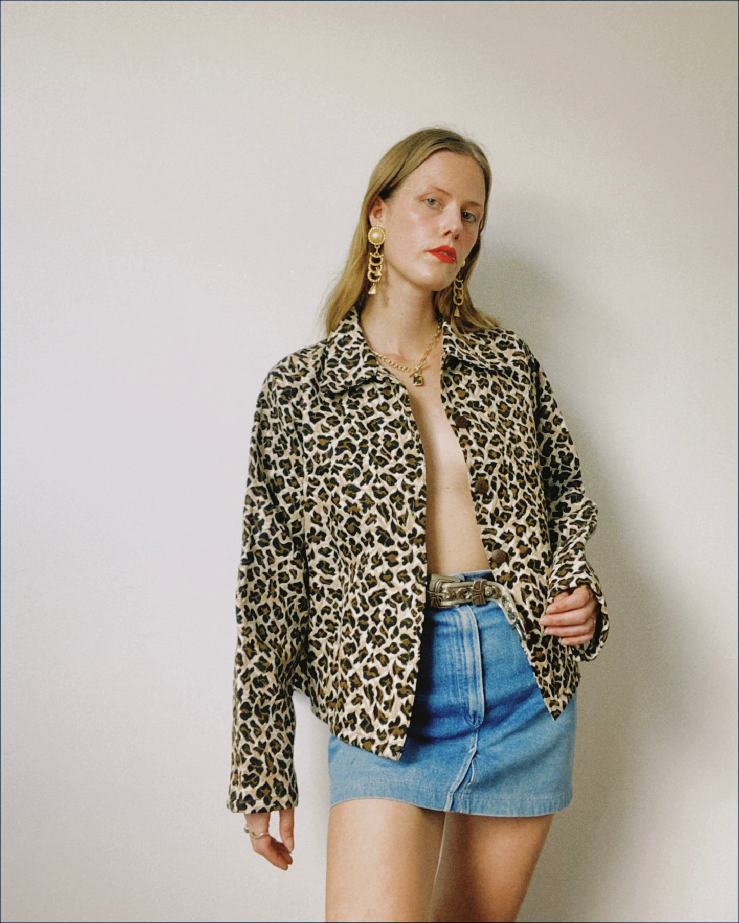 Cheetah Print Tapestry Jacket | Size M-XL