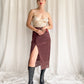Aubergine Slip Skirt | 10/12