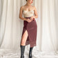 Aubergine Slip Skirt | 10/12
