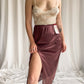 Aubergine Slip Skirt | 10/12