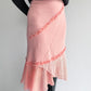 2000s Pink Lacey Skirt | 10/12