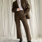 1970s Brown Wool Two Piece Suit