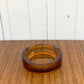 Vintage Amber Glass Ashtray | Made in Italy
