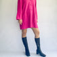 Vintage Fuchsia Light Weight Knit Coat - Made in AUS | 16