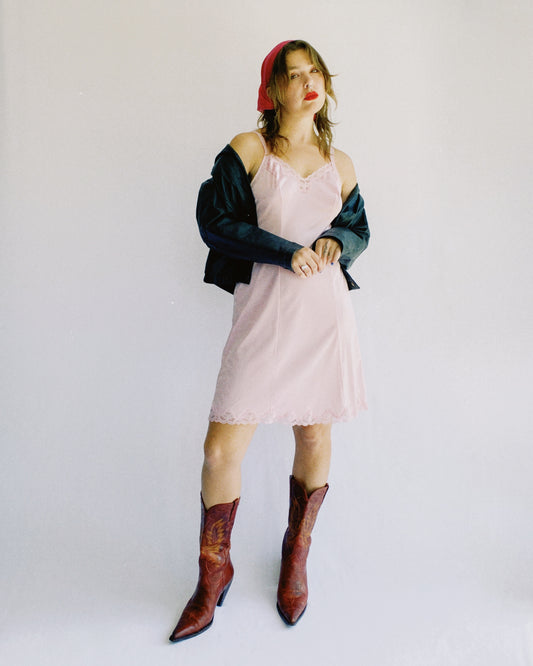 Baby Pink Slip Dress | 10/12